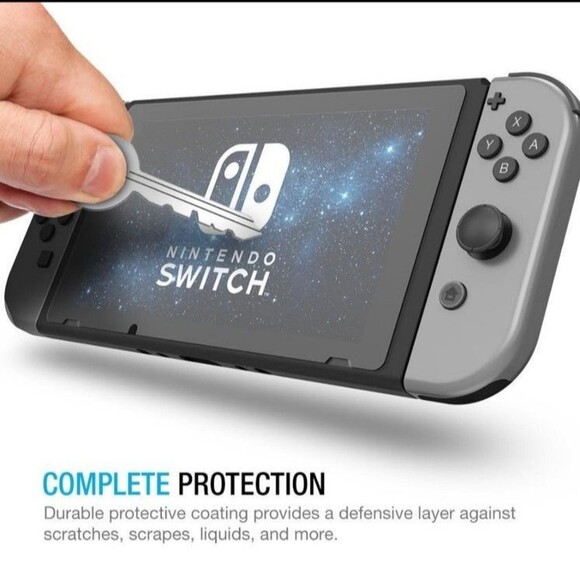 Nintendo Switch 2017 Screen Protector 3-Pack – Dock Compatible - Picture 2 of 6